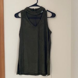 Suede Green Top